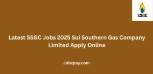 Latest SSGC Jobs 2025 Sui Southern Gas Company Limited Apply Online