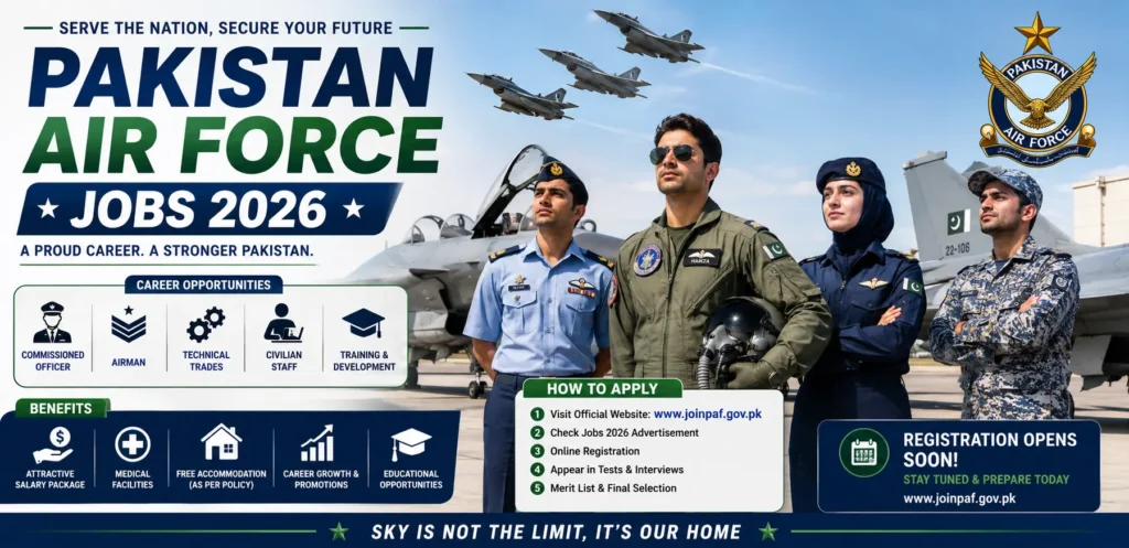 Pakistan Air Force Jobs 2026 Complete Guide to Eligibility Application Process and Career Opportunities