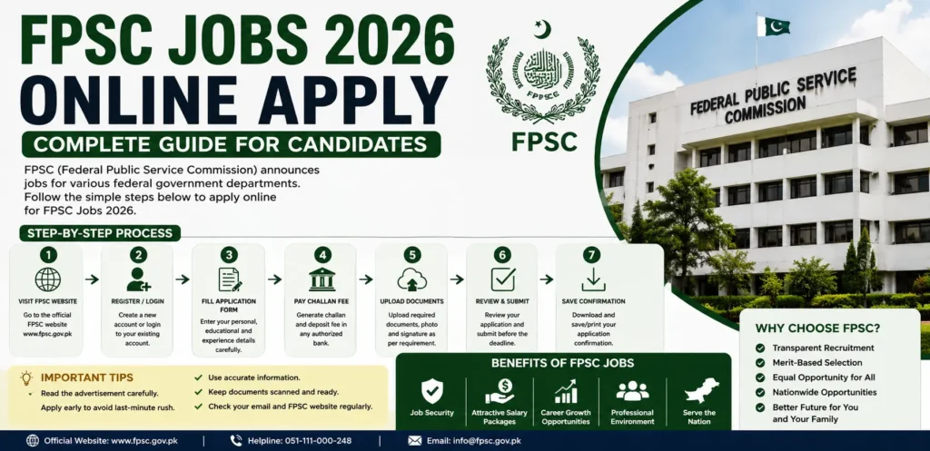 FPSC Jobs 2026 Online Apply Complete Guide for Candidates