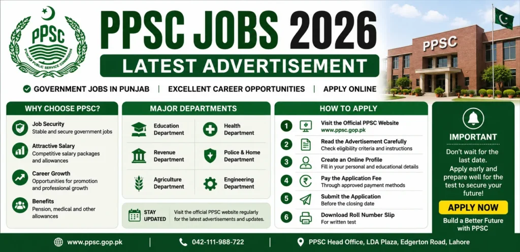 PPSC Jobs 2026 Latest Advertisement Complete Guide for Applicants